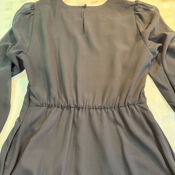 J.CREW Factory Mini Dress with Flounce Hem in Black Size 2 #BY478 $118 - Picture 14 of 14